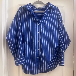 🦓OVERSIZED ZARA BLOUSE🦓